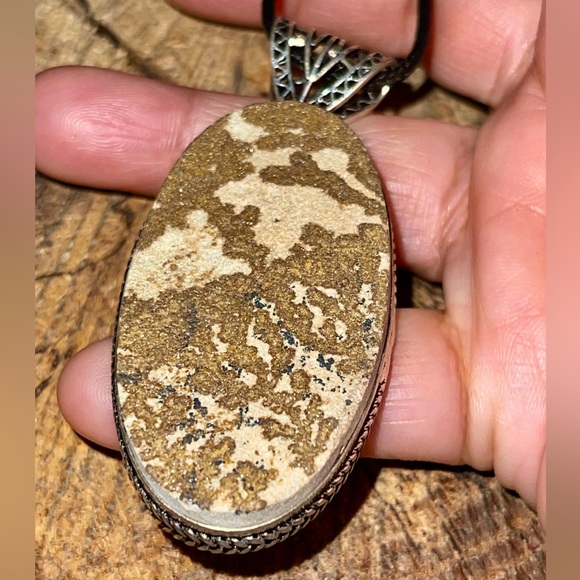 Large German Dendritic Agate Pendant 3” - Picture 3 of 9